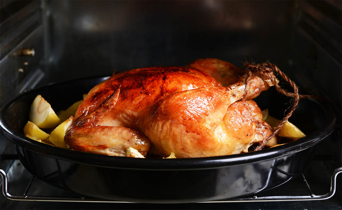 whole chicken in the oven