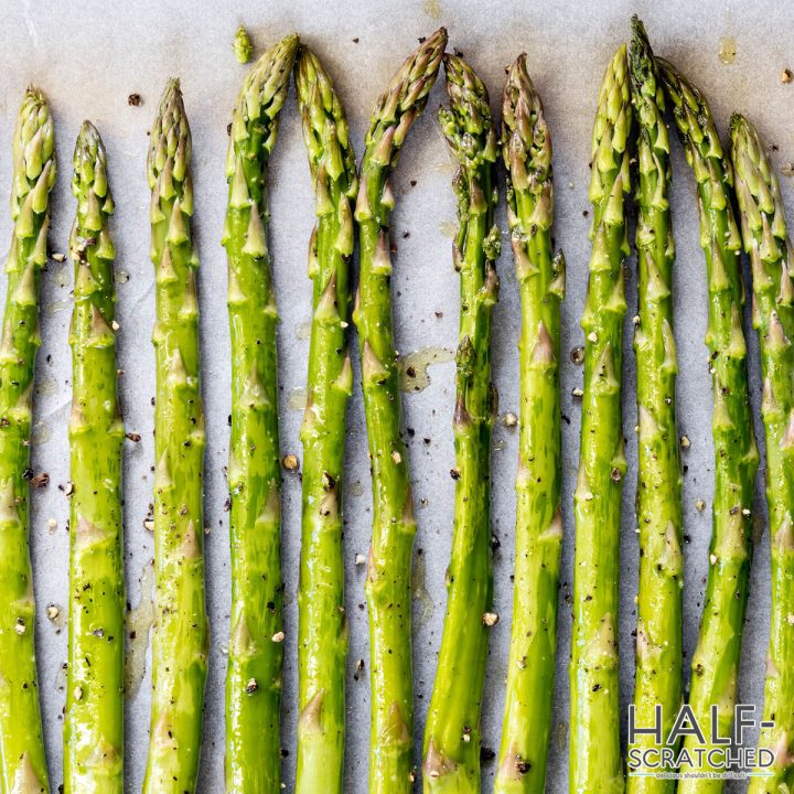 Broiled asparagus