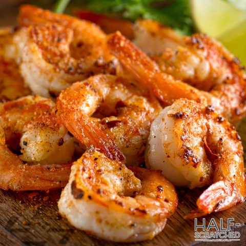 Oven broiled shrimp