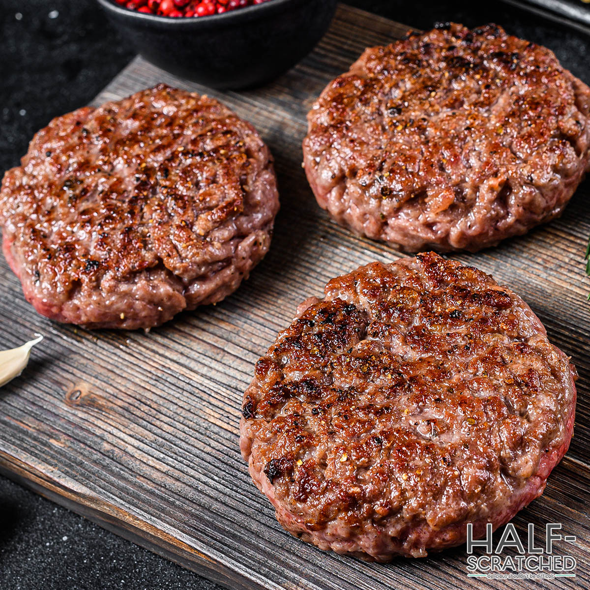 Perfect broiled hamburger patties