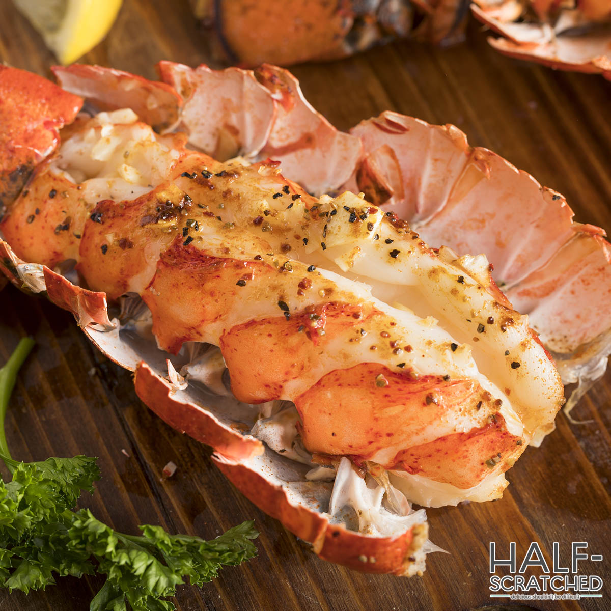 Prepared lobster tail