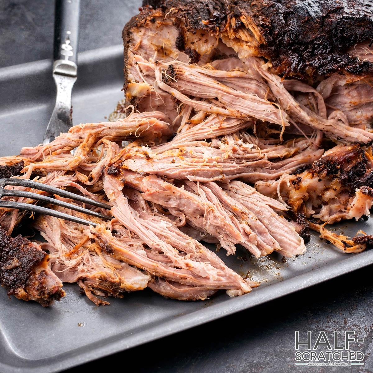 Smoked pork shoulder