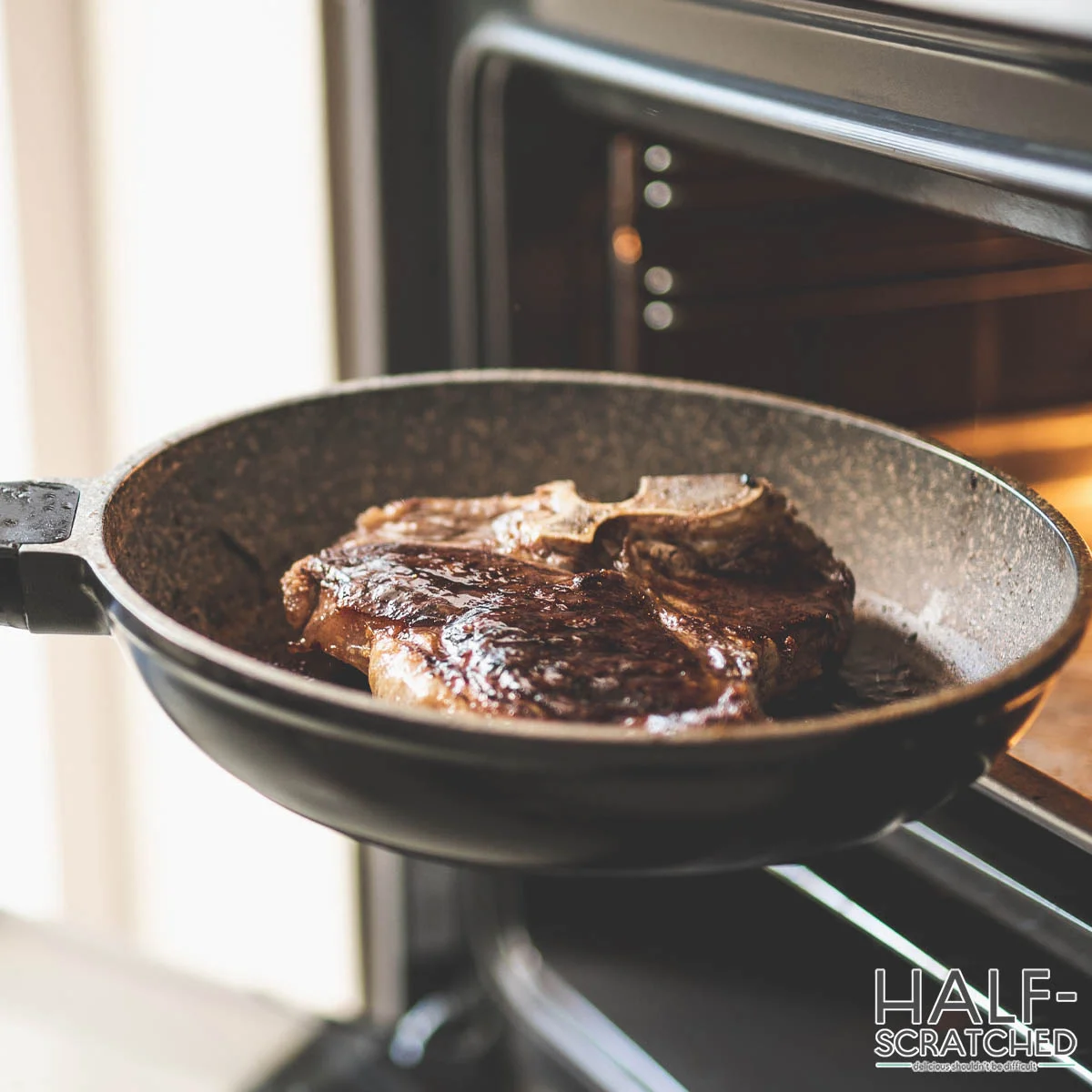 Steak on a pan