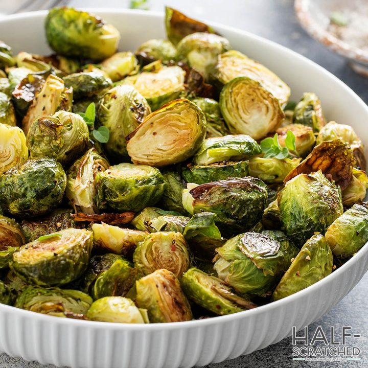 Baked Brussels Sprouts at 350 F