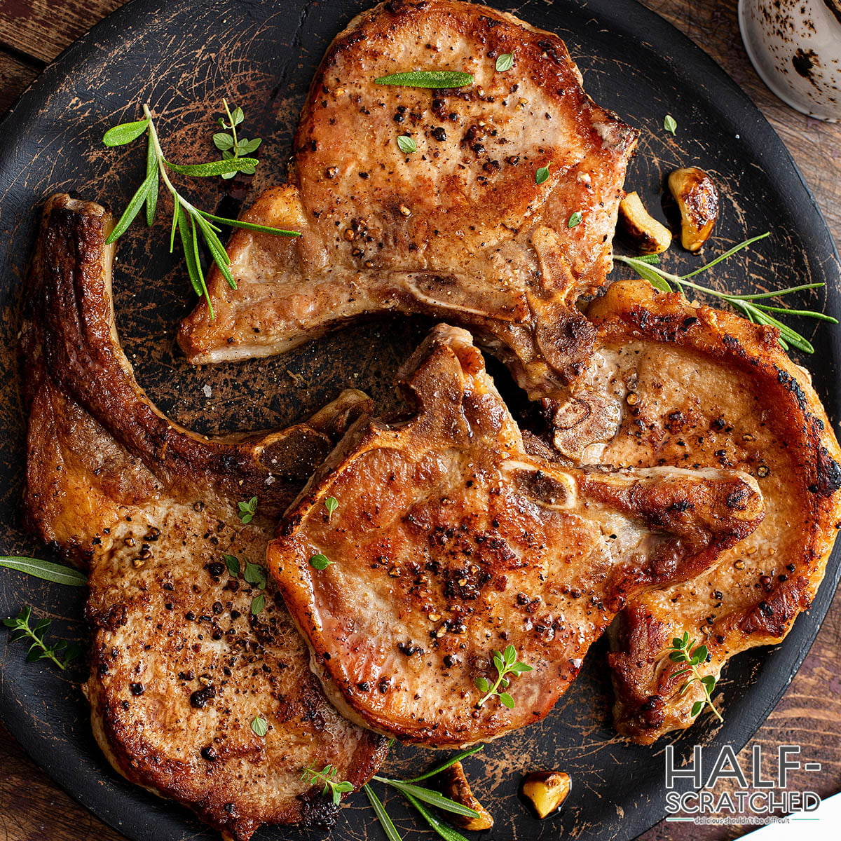How Long to Bake Pork Chops at 425 F (Boneless and Bonein) HalfScratched