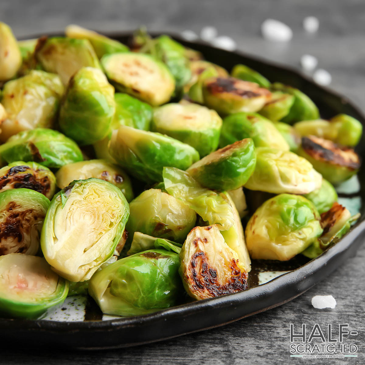 Brussels Sprouts served on a plate