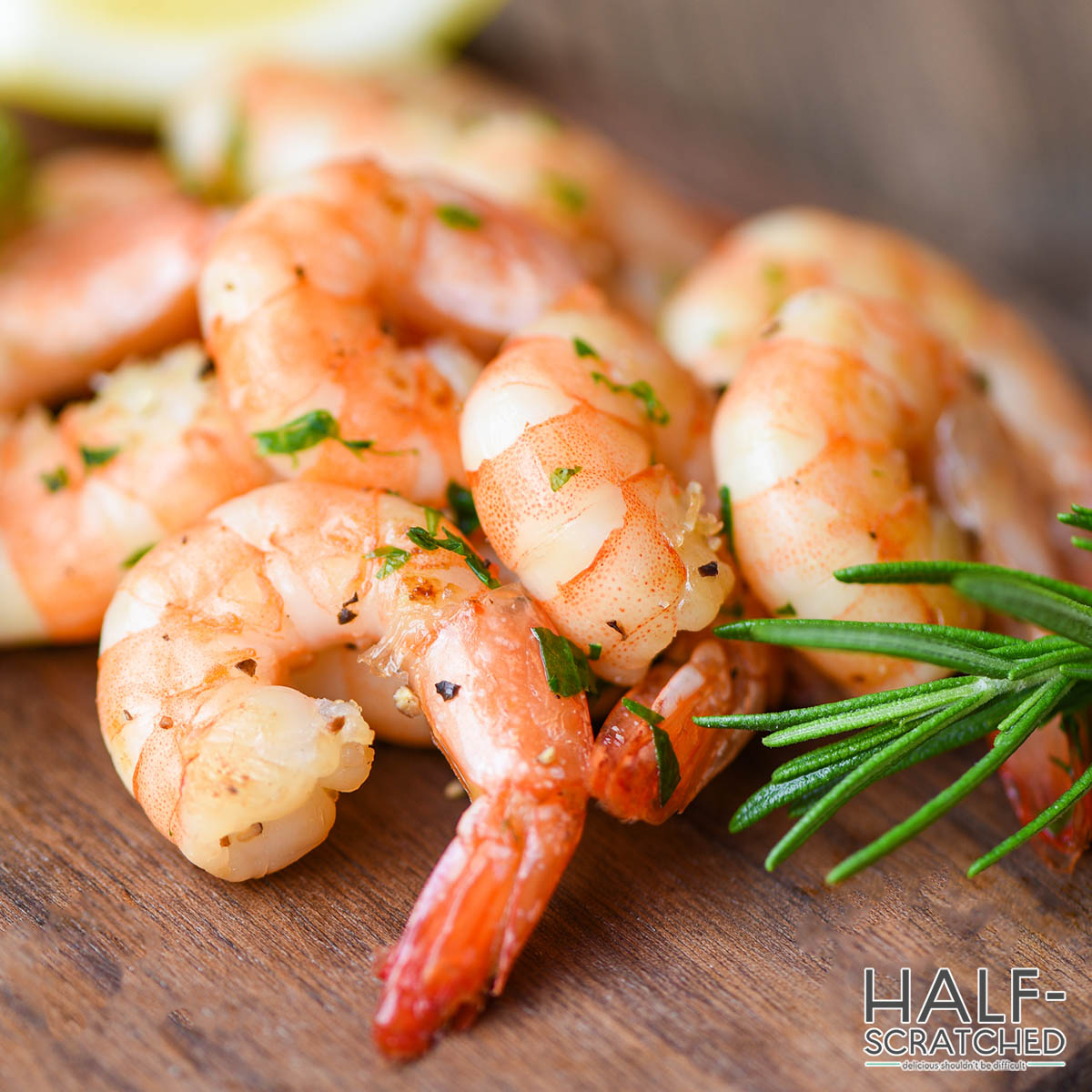 Close-up of cooked shrimp