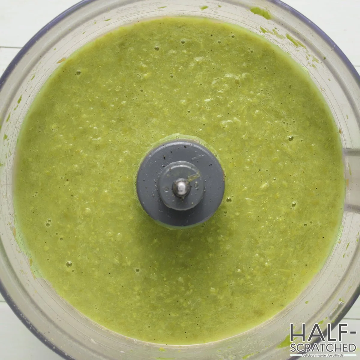 Blending asparagus soup