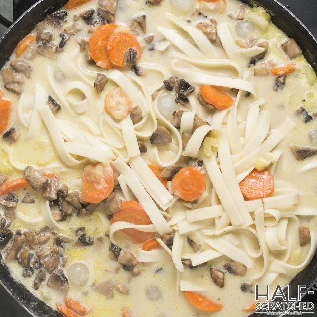 Cooking Chicken and noodle