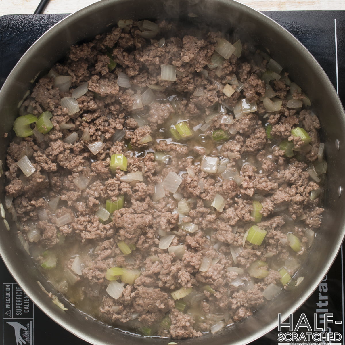 Cooked ground beef 
