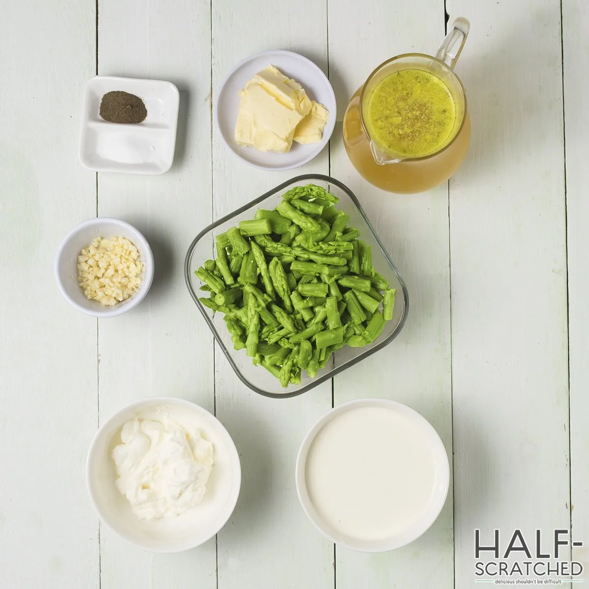 Cream of asparagus soup Ingredients