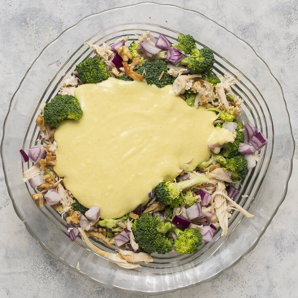 Dressing Over Chicken Salad Chick's Broccoli Salad