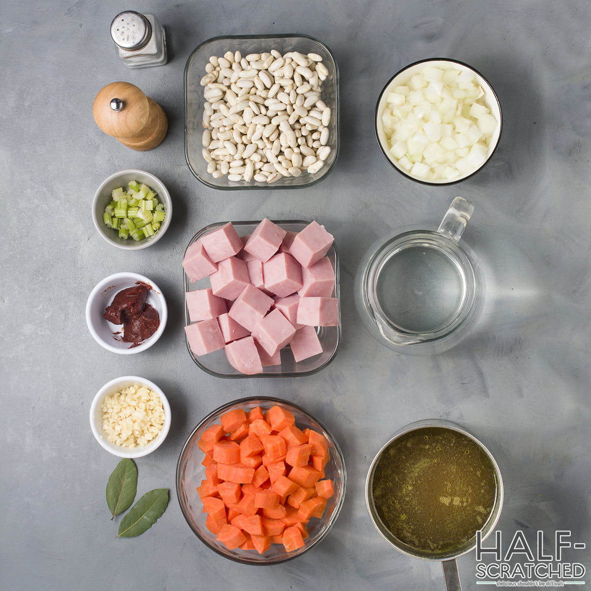 Pioneer Woman's Ham and Bean Soup Ingredients