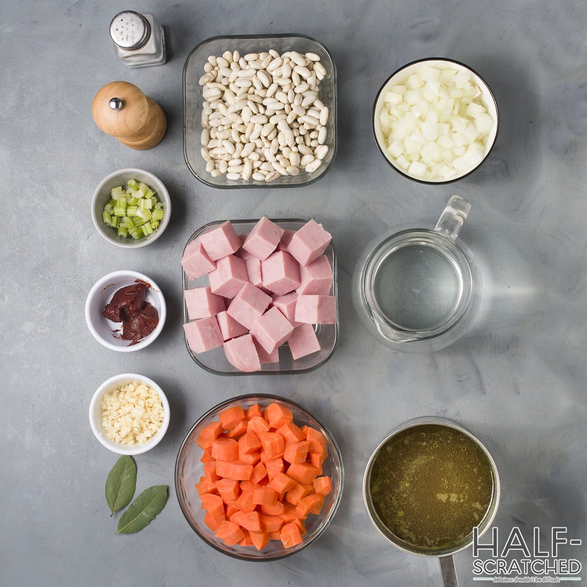 Pioneer Woman's Ham and Bean Soup Ingredients