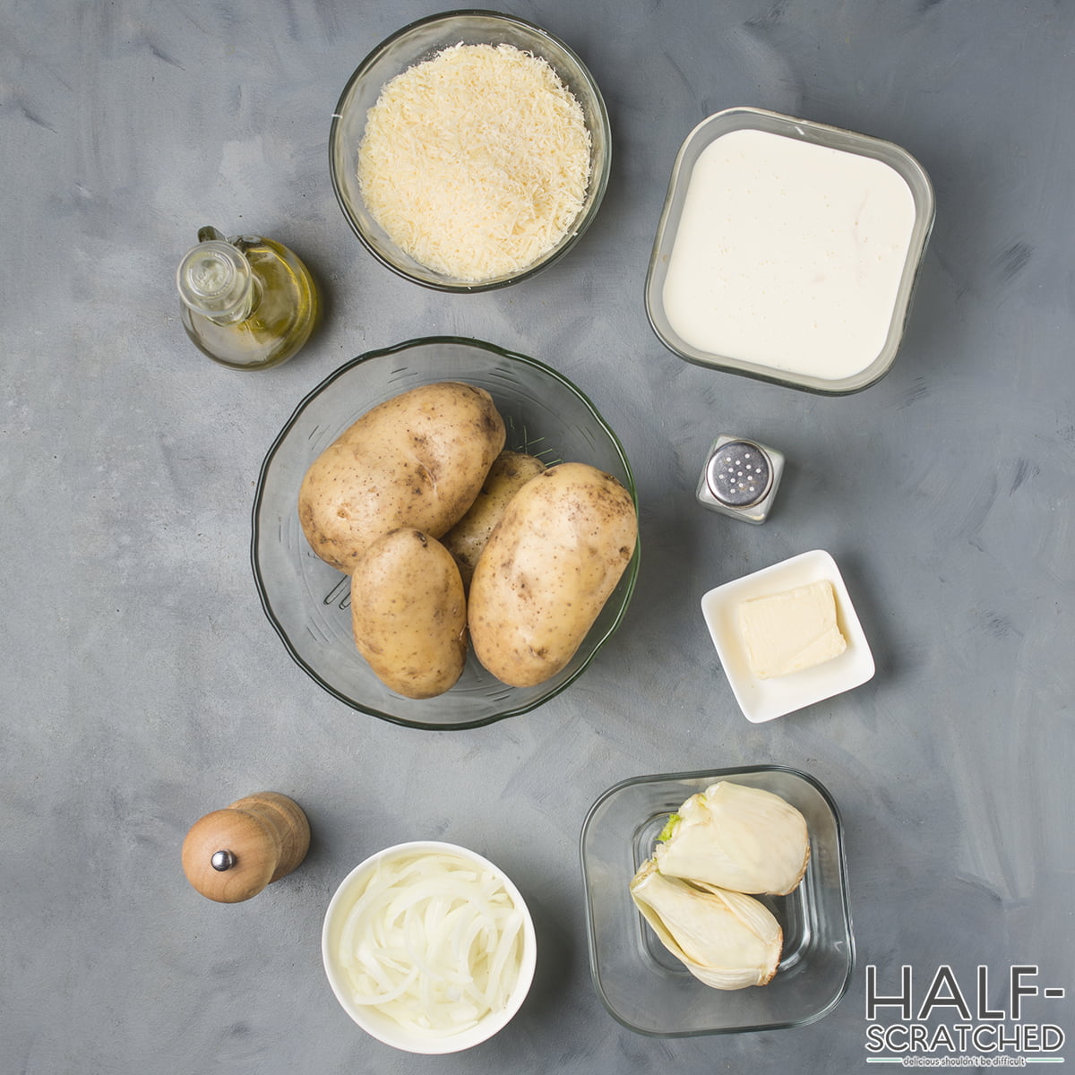 Ina Garten's Scalloped Potato Ingredients