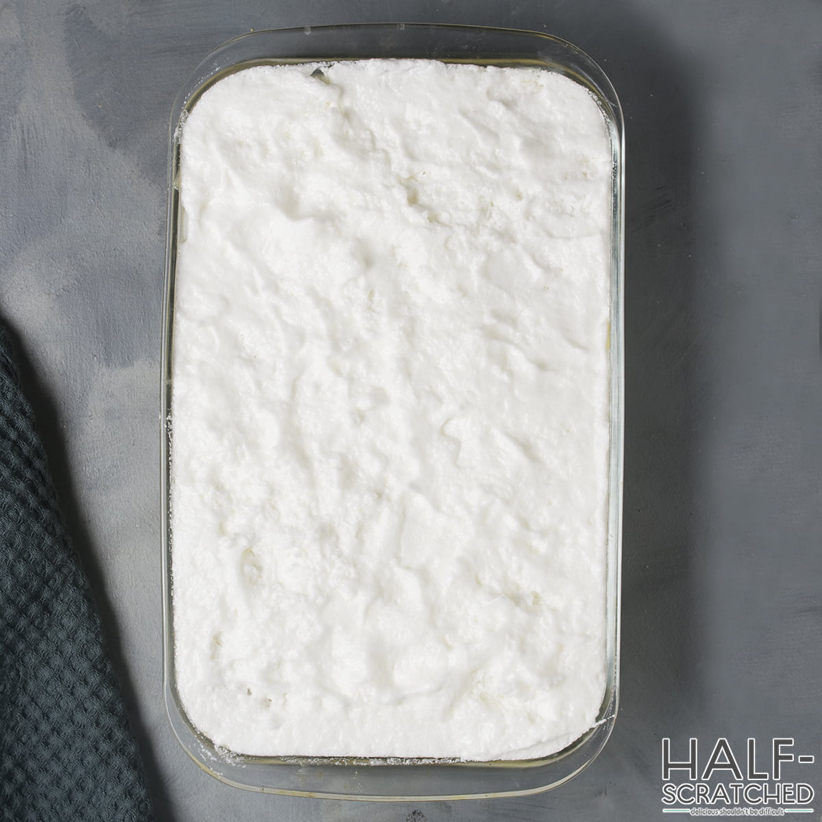Whipped meringue layer