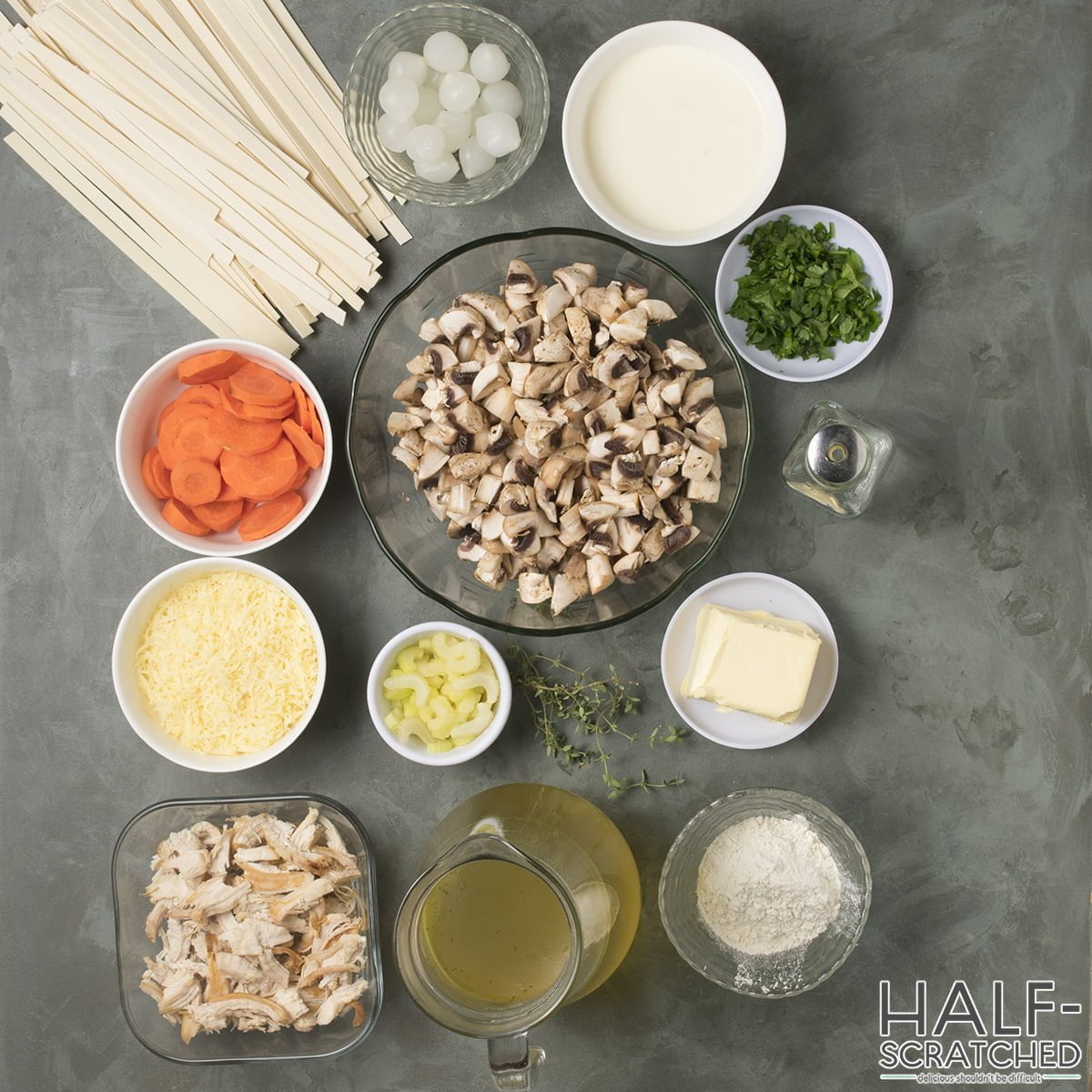 Pioneer Woman's Chicken Noodle Casserole Ingredients