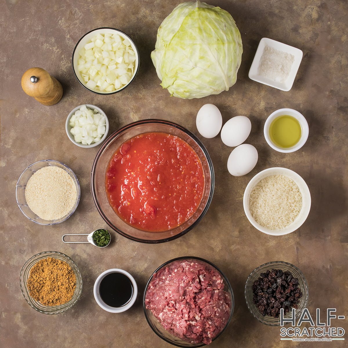 Stuffed Cabbage ingredients