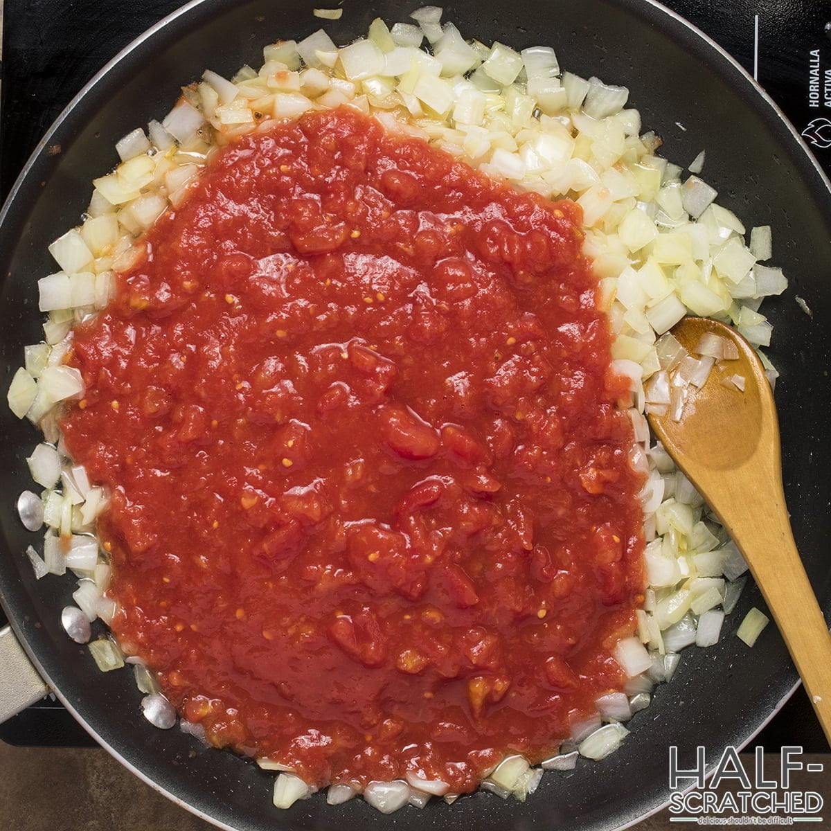 adding tomatoes