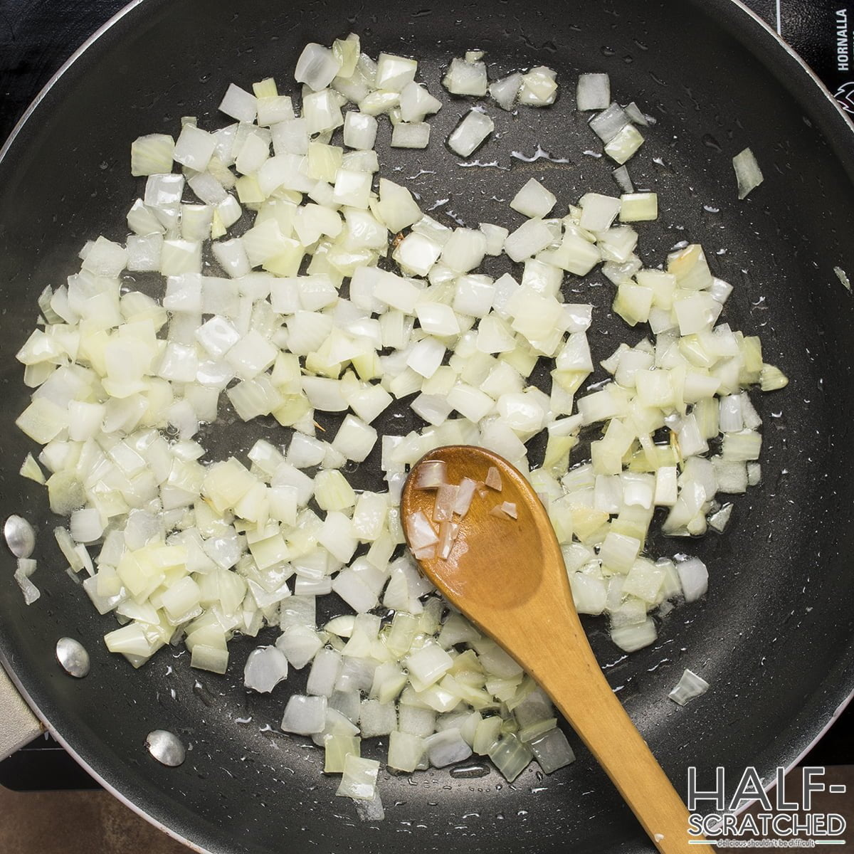 frying onions