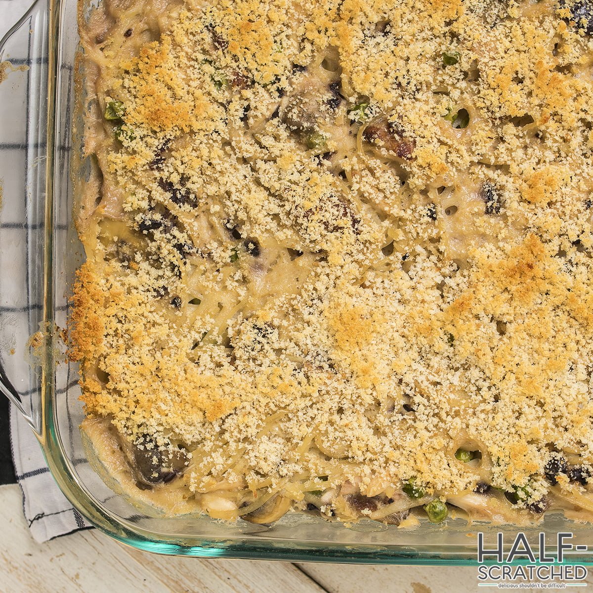 Chicken tetrazzini baked