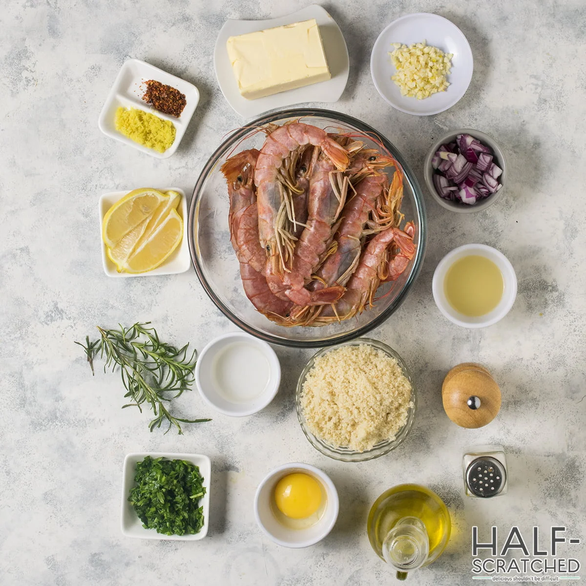 Ina Garten's Baked Shrimp Scampi Ingredients