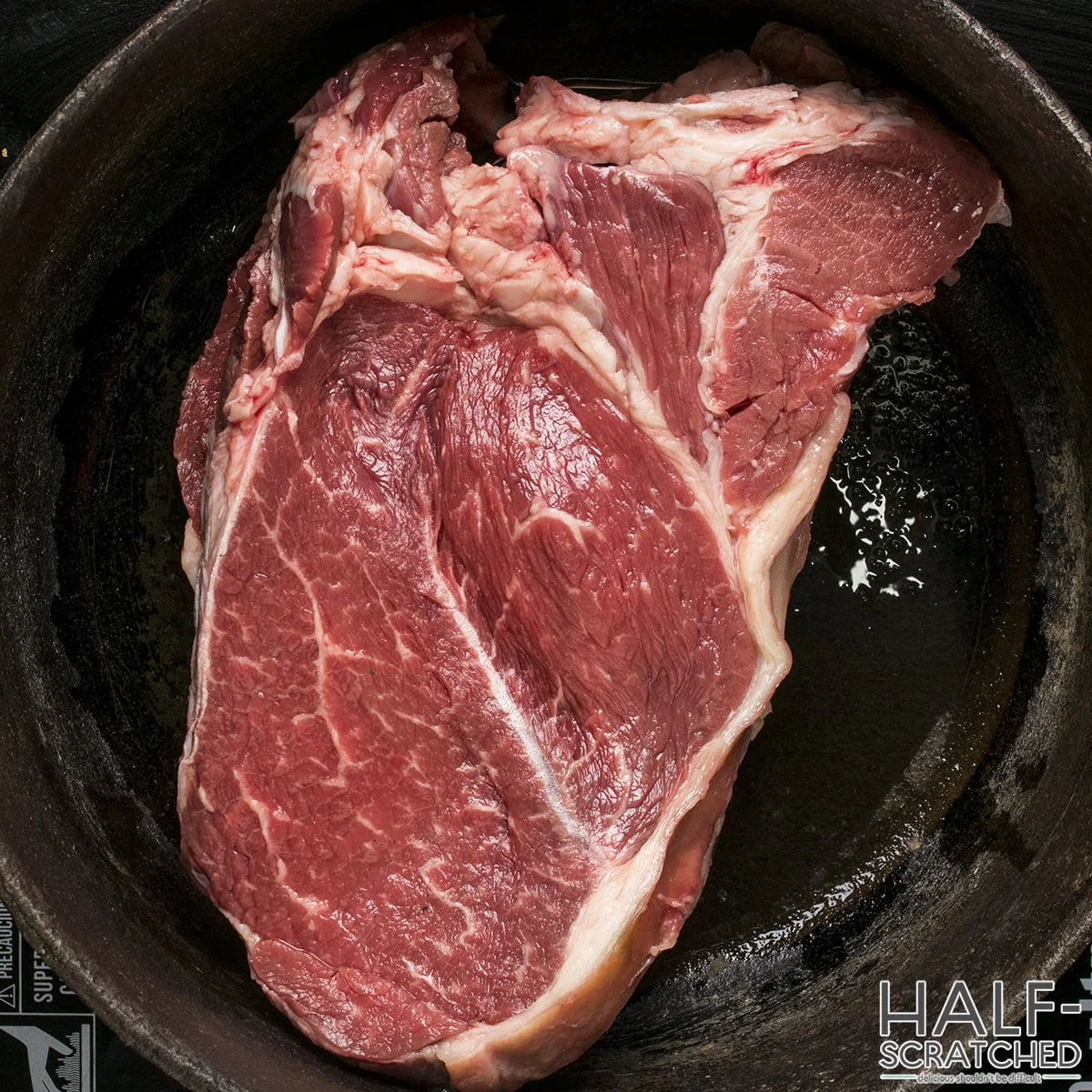Large piece of raw beef