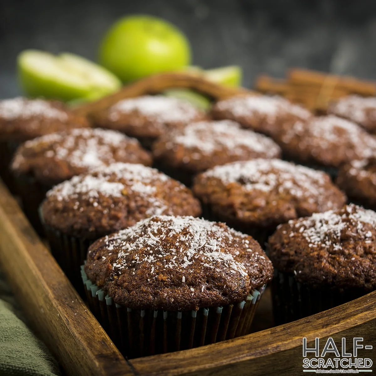 Morning glory muffins fresh out of the oven