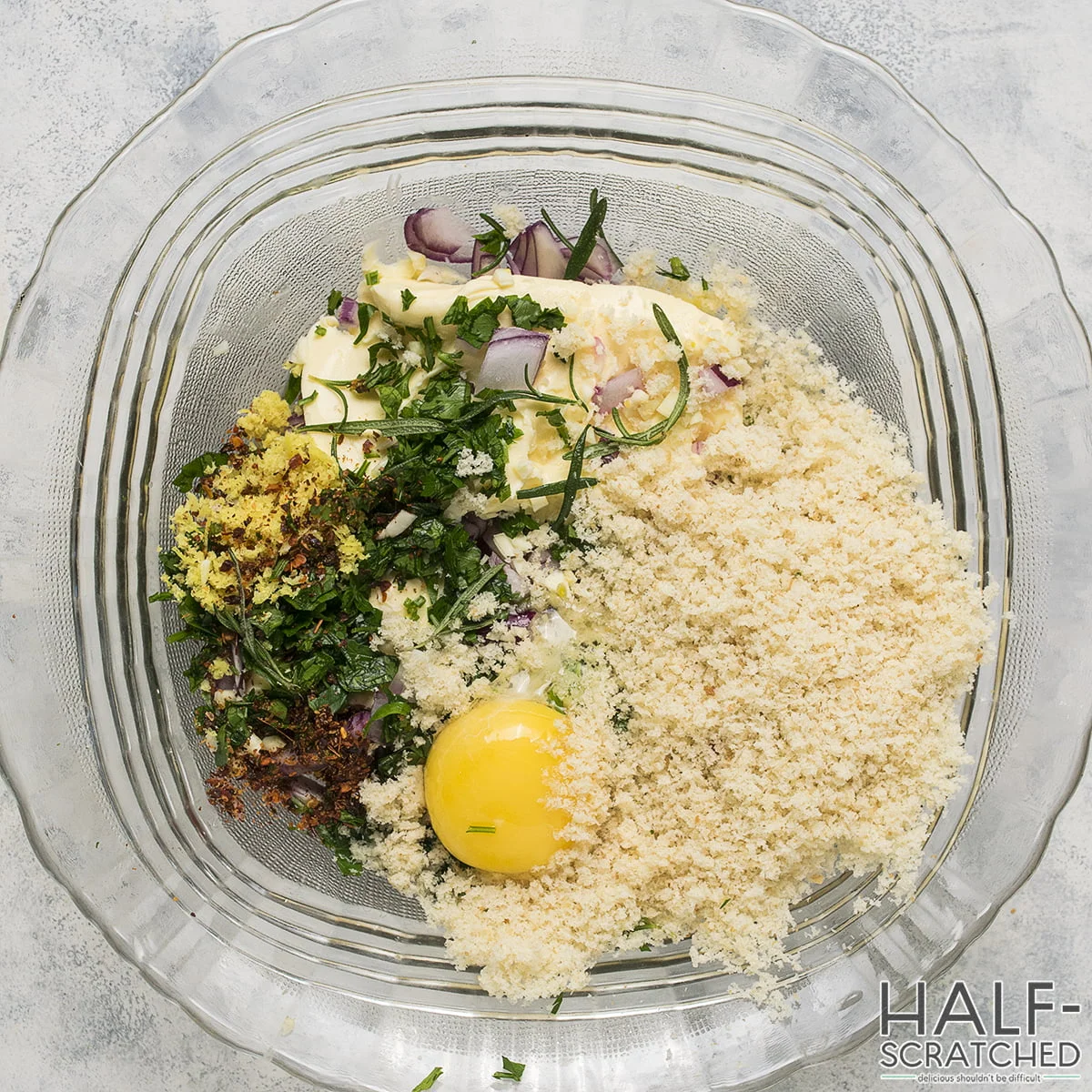 Butter and garlic mixture