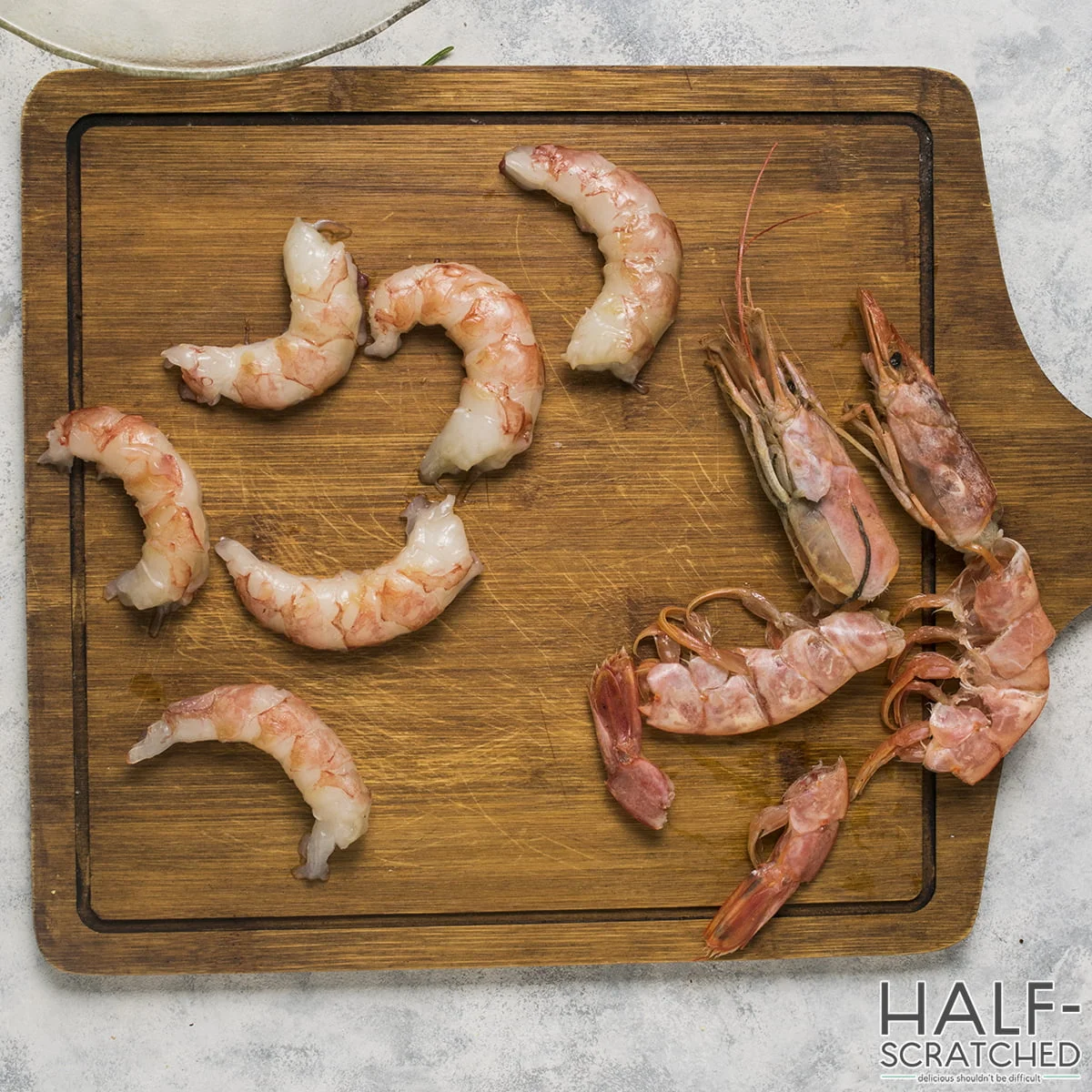 Peeled shrimps