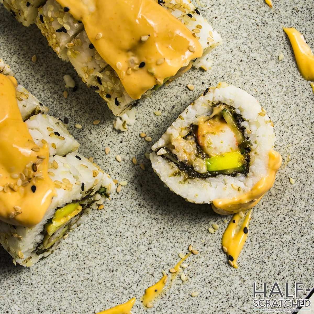 How to Make Dynamite Sushi Rolls - Half-Scratched
